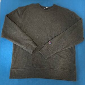 Champion Men's Dark Grey Crewneck Sweatshirt